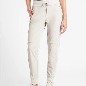 ATHLETA headlands hybrid trek jogger beige
